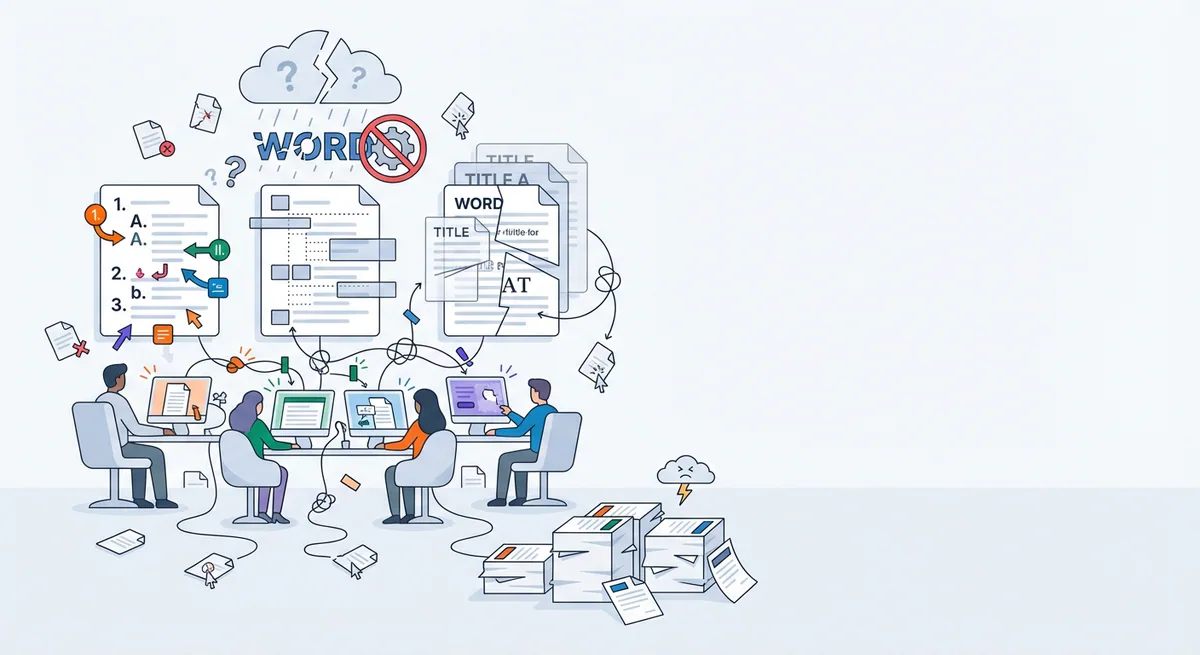 From Word to Structured Publications - probleem